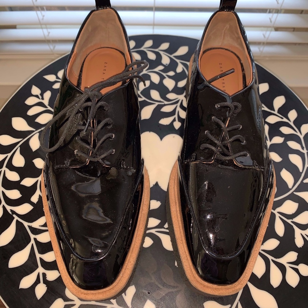 Patent Leather Platform Loafer